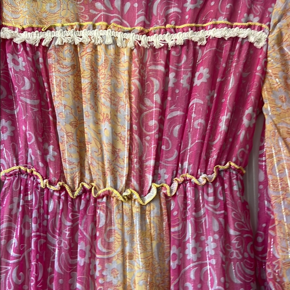 Pink and Gold Boho Maxi - Picture 7 of 7